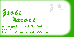 zsolt maroti business card